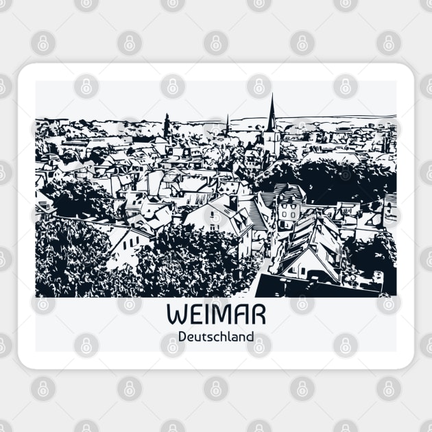 Weimar - Deutschland Magnet by Lakeric